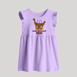 Onam Wishes Baby Frock | Personalized Baby Baby Frock for Onam Festival - LILAC - 0 - 3 Months Old (Chest 17")