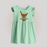 Onam Wishes Baby Frock | Personalized Baby Baby Frock for Onam Festival - MINT GREEN - 0 - 3 Months Old (Chest 17")