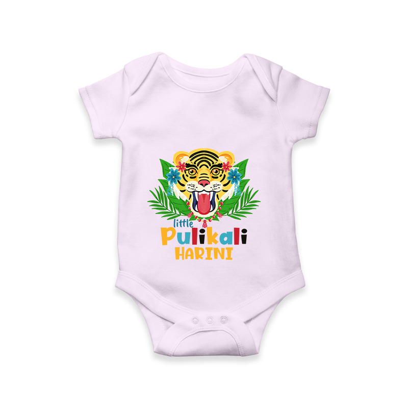 Little Pulikali - Customised Onesies for kids - LILAC - 0-3Month Old (Chest 16")