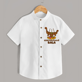Kerala Snake Boat Festival Shirt - WHITE - 0 - 6 Months Old (Chest 23")
