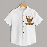 Onam Wishes Shirt | Personalized Baby Shirt for Onam Festival - WHITE - 0 - 6 Months Old (Chest 23")