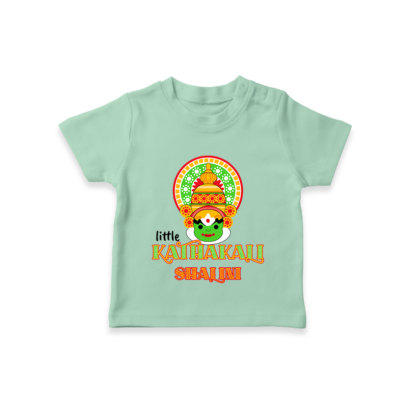 Little Kathakali - Customised T-Shirt for kids - MINT GREEN - 0-5Month Old (Chest 17")