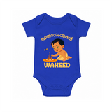 Little Pookalam Celebration Romper - COBALT BLUE - New Born (Chest 14")