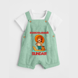 King Mahabali Welcome Dungaree - MINT GREEN - 0 - 5 Months Old (Chest 18")