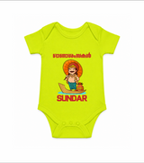 King Mahabali Welcome Romper - LIME GREEN - New Born (Chest 14")