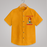 King Mahabali Welcome Shirt - CHROME YELLOW - 0 - 6 Months Old (Chest 23")