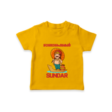 King Mahabali Welcome T Shirt - CHROME YELLOW - 0-5 Months Old (Chest 17")