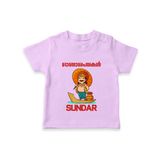 King Mahabali Welcome T Shirt - LILAC - 0-5 Months Old (Chest 17")
