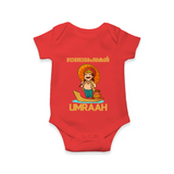 King Mahabali Welcome Romper - RED - New Born (Chest 14")