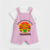 Kathakali Heritage Celebration Dungaree - BABY PINK - 0 - 5 Months Old (Chest 18")