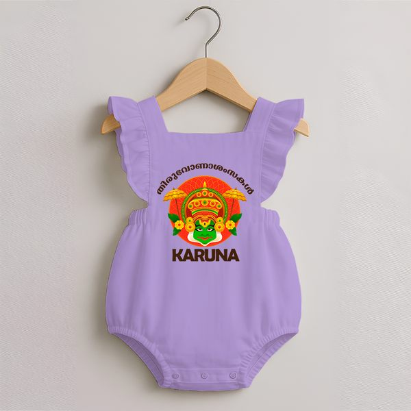 Kathakali Heritage Celebration Romper Frock - LILAC - 0 - 3 Months Old (Chest 19")