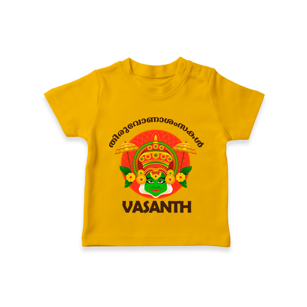 Kathakali Heritage Celebration T Shirt - CHROME YELLOW - 0-5 Months Old (Chest 17")
