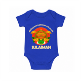 Kathakali Heritage Celebration Romper - COBALT BLUE - New Born (Chest 14")