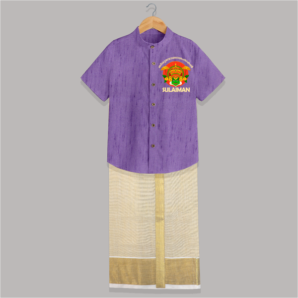 Kathakali Heritage Celebration Shirt and Dhoti