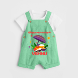 Royal Onam Feast Celebration Dungaree - GREEN - 0 - 5 Months Old (Chest 18")