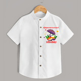 Royal Onam Feast Celebration Shirt - WHITE - 0 - 6 Months Old (Chest 23")