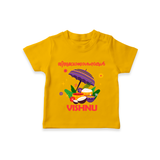 Royal Onam Feast Celebration T Shirt - CHROME YELLOW - 0-5 Months Old (Chest 17")