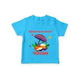 Thiruvonam Wishes T-Shirt | Thiruvonam Celebration With T-Shirt - SKY BLUE - 0-5 Months Old (Chest 17")