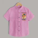 Onam Swag Mundu Melam and Me Shirt | Personalized Baby Shirt for Onam Style - BABY PINK - 0 - 6 Months Old (Chest 23")