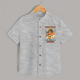 Onam Swag Chenda Melam Shirt - GREY - 0 - 6 Months Old (Chest 23")