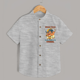 Onam Swag Mundu Melam and Me Shirt | Personalized Baby Shirt for Onam Style - GREY - 0 - 6 Months Old (Chest 23")