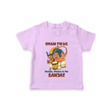 Onam Swag Chenda Melam T Shirt - LILAC - 0-5 Months Old (Chest 17")