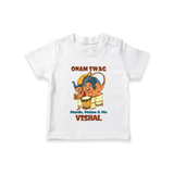 Onam Swag Mundu Melam and Me T-Shirt | Personalized Baby T-Shirt for Onam Style - WHITE - 0-5 Months Old (Chest 17")