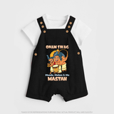 Onam Swag Chenda Melam Dungaree - BLACK - 0 - 5 Months Old (Chest 18")