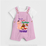 My First Onam Sadhya Celebration Dungaree - BABY PINK - 0 - 5 Months Old (Chest 18")