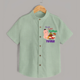 My First Onam Sadhya Celebration Shirt - MINT GREEN - 0 - 6 Months Old (Chest 23")