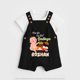 My First Onam Sadhya Celebration Dungaree - BLACK - 0 - 5 Months Old (Chest 18")