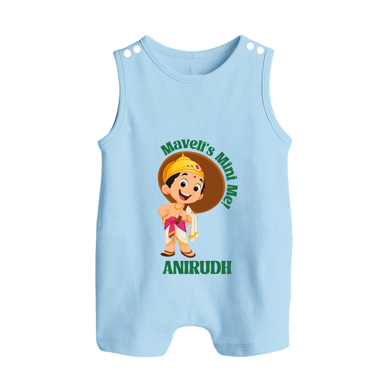 Maveli's Mini Me Romper Suit | Personalized Baby Romper Suit for Onam Celebrations - BABY BLUE - 0 - 5 Months Old (Chest 18")
