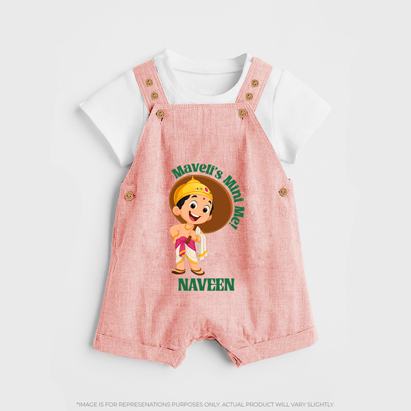Little Mahabali Celebration Dungaree - PEACH - 0 - 5 Months Old (Chest 18")