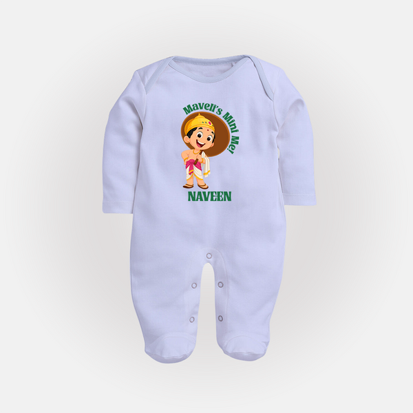 Little Mahabali Celebration Full Body Suit - BABY BLUE - New Born (Chest 7.5")