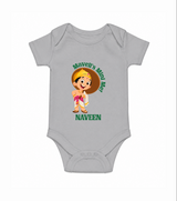 Little Mahabali Celebration Romper - GREY - New Born (Chest 14")