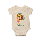 Little Mahabali Celebration Romper - IVORY - New Born (Chest 14")