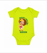 Little Mahabali Celebration Romper - LIME GREEN - New Born (Chest 14")