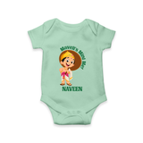 Little Mahabali Celebration Romper - MINT GREEN - New Born (Chest 14")