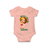Little Mahabali Celebration Romper - PEACH - New Born (Chest 14")