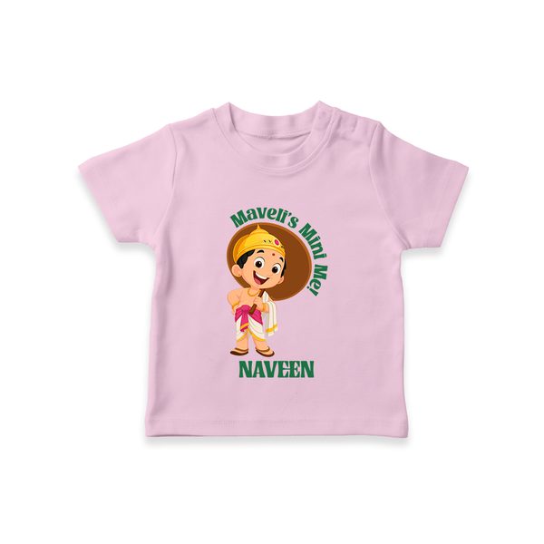Little Mahabali Celebration T Shirt - BABY PINK - 0-5 Months Old (Chest 17")
