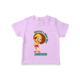 Maveli's Mini Me T-Shirt | Personalized Baby T-Shirt for Onam Celebrations - LILAC - 0-5 Months Old (Chest 17")
