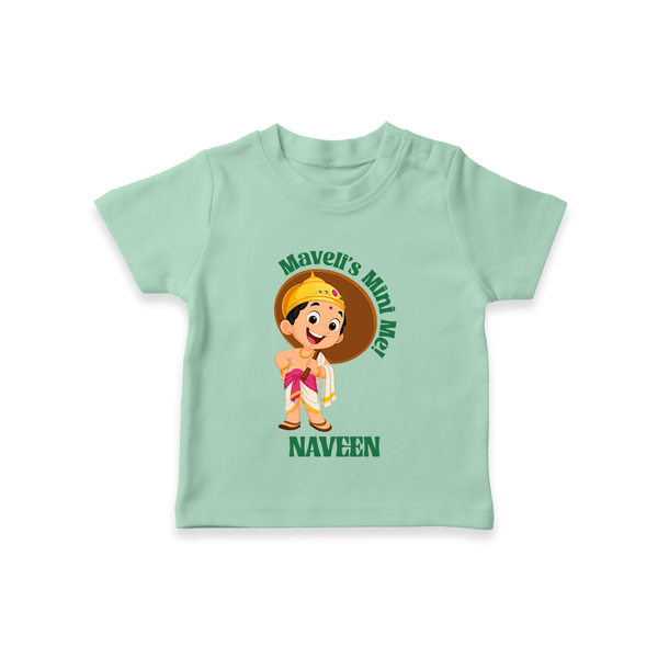 Little Mahabali Celebration T Shirt - MINT GREEN - 0-5 Months Old (Chest 17")