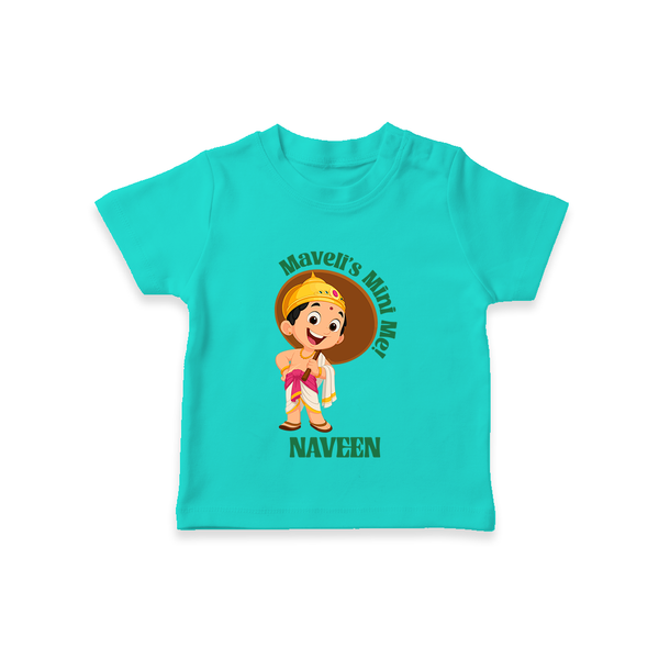 Little Mahabali Celebration T Shirt - TEAL - 0-5 Months Old (Chest 17")