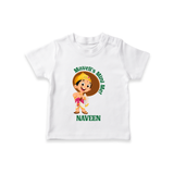Little Mahabali Celebration T Shirt - WHITE - 0-5 Months Old (Chest 17")