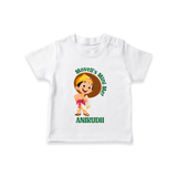 Maveli's Mini Me T-Shirt | Personalized Baby T-Shirt for Onam Celebrations - WHITE - 0-5 Months Old (Chest 17")