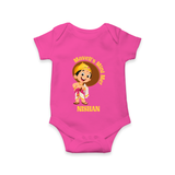 Little Mahabali Celebration Romper - HOT PINK - New Born (Chest 14")