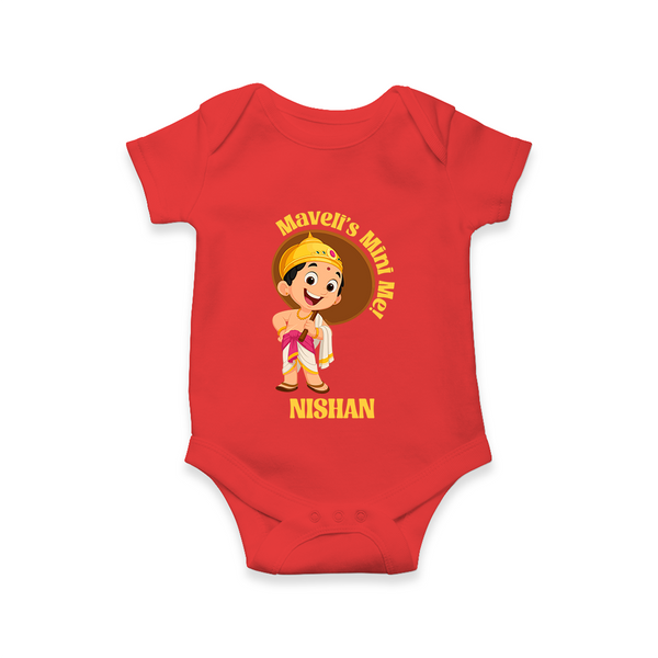 Little Mahabali Celebration Romper - RED - New Born (Chest 14")