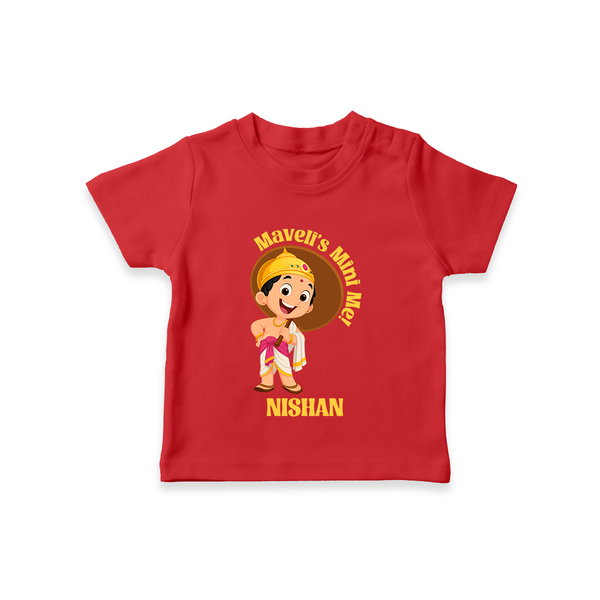 Little Mahabali Celebration T Shirt - RED - 0-5 Months Old (Chest 17")