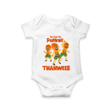 Cute Pulikali Festival Romper - WHITE - New Born (Chest 14")