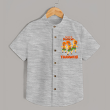 Cute Pulikali Festival Shirt - GREY - 0 - 6 Months Old (Chest 23")